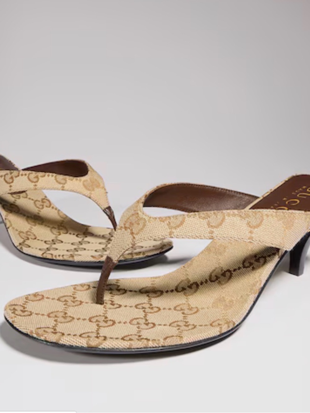 Beige Canvas Strappy Women's Sandal